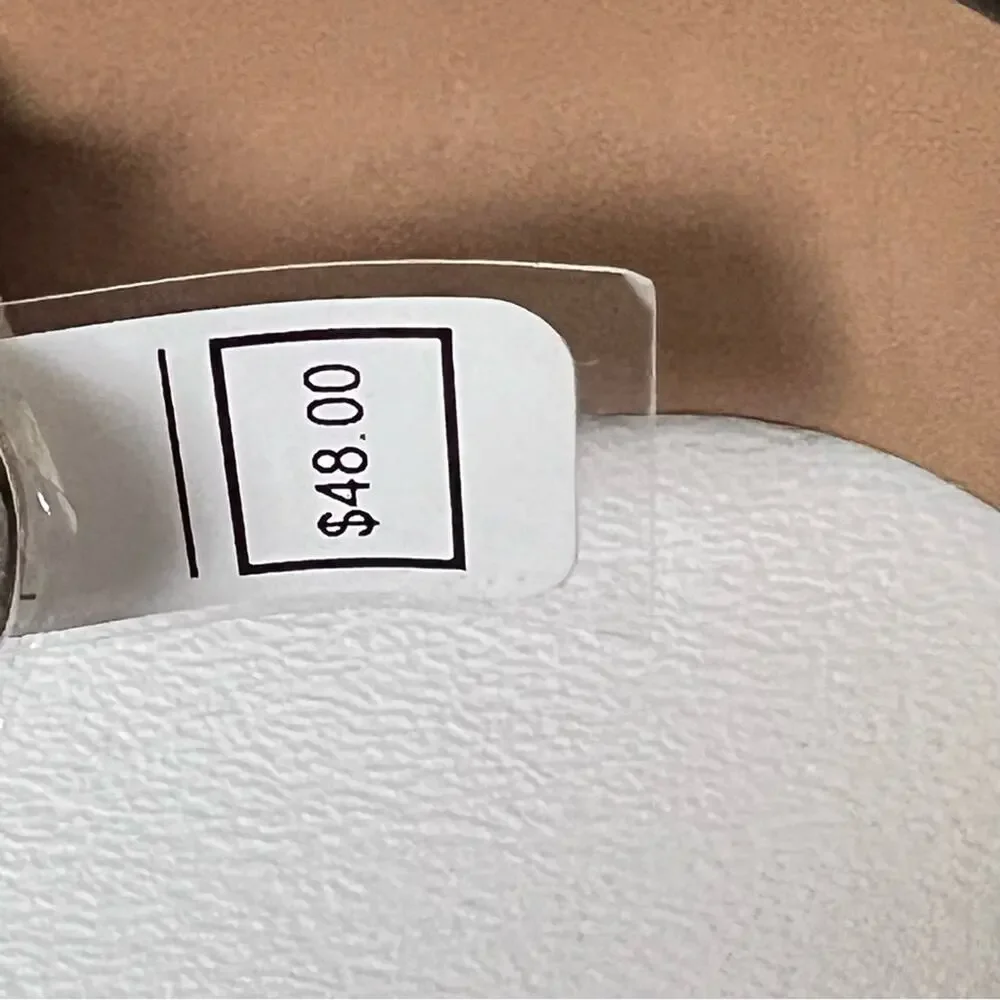 Michael Kors Women's Gray and White Logo Belt Sz L